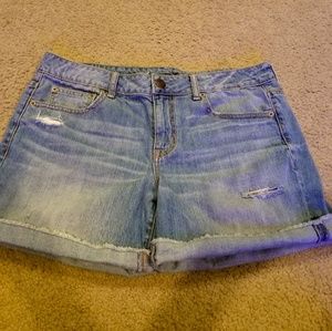 American Eagle Distressed Midi Short